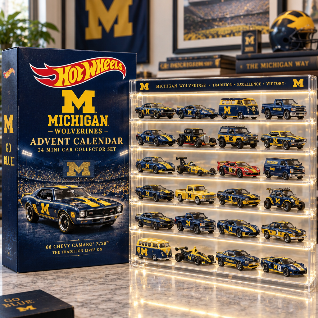 Michigan Wolverines Premium Mini Car Advent Calendar